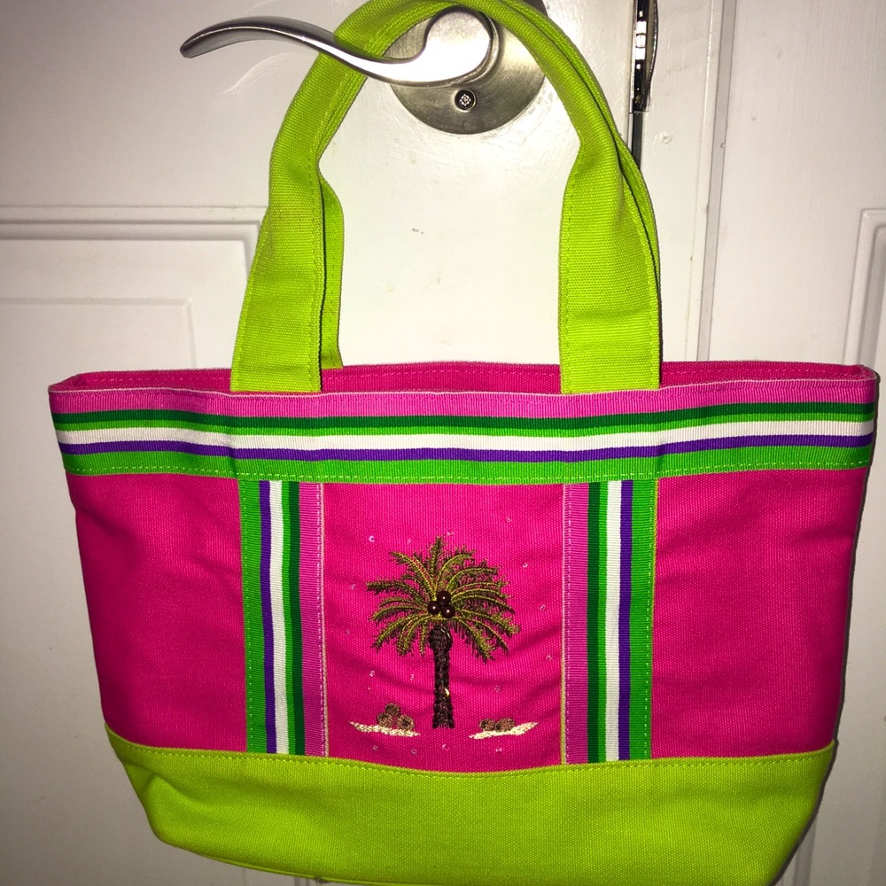 Small zippered bag with handle